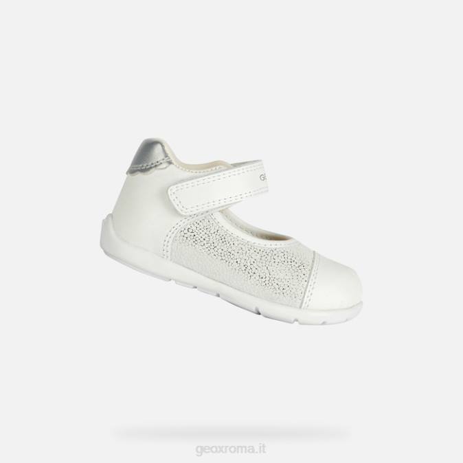 bambina kaytan FX0W2023 bianco/argento Geox