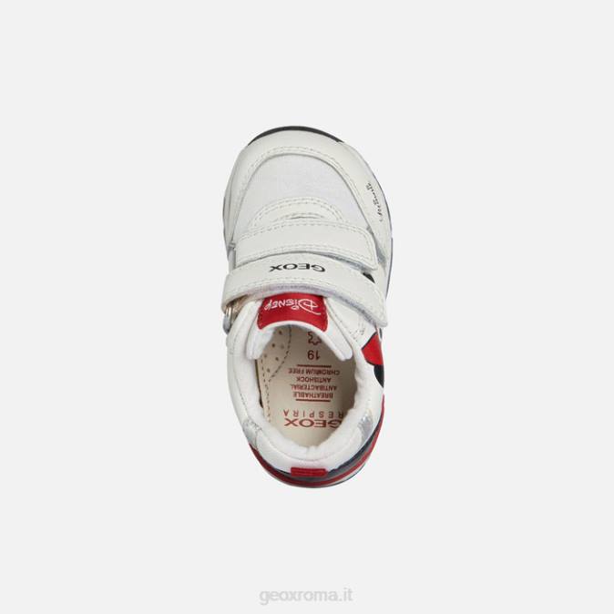 rishon bambino FX0W1577 bianco nero Geox