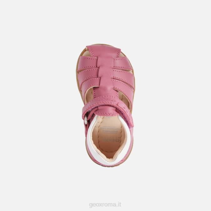 sandalo macchia bambina FX0W1625 fucsia/bianco Geox