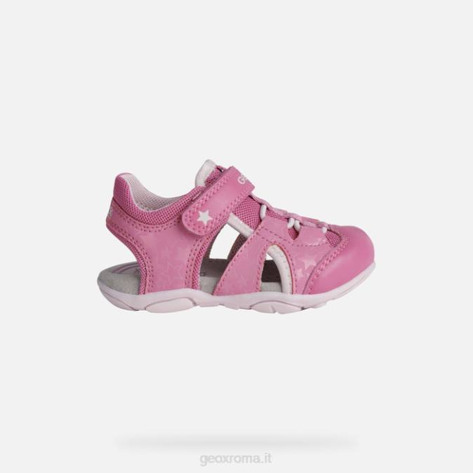 sandalo agasim bambino FX0W1513 fucsia/rosa Geox