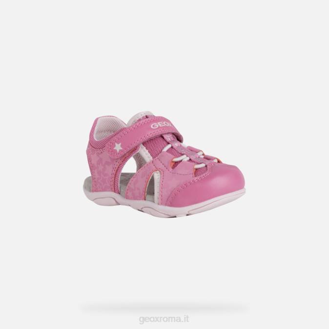 sandalo agasim bambino FX0W1513 fucsia/rosa Geox
