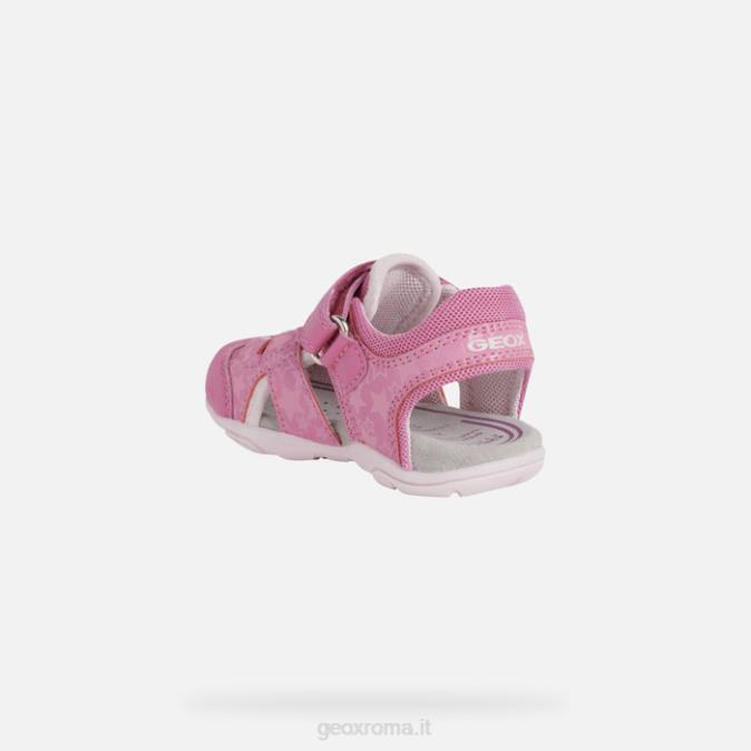 sandalo agasim bambino FX0W1513 fucsia/rosa Geox