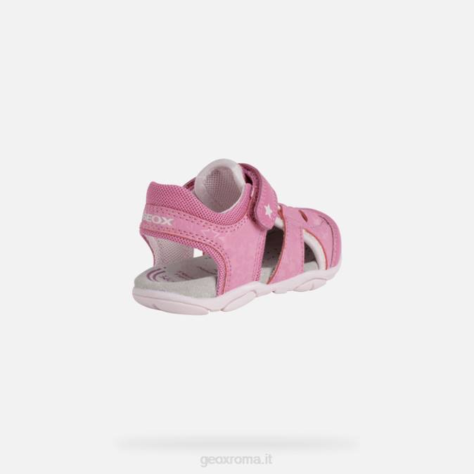 sandalo agasim bambino FX0W1513 fucsia/rosa Geox