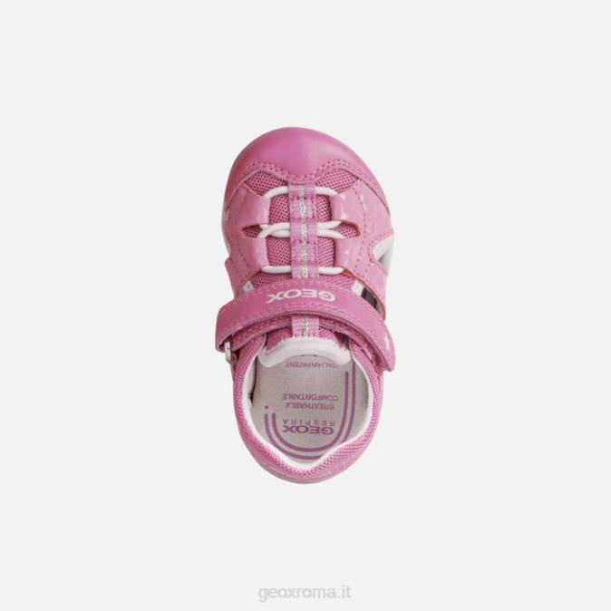 sandalo agasim bambino FX0W1513 fucsia/rosa Geox