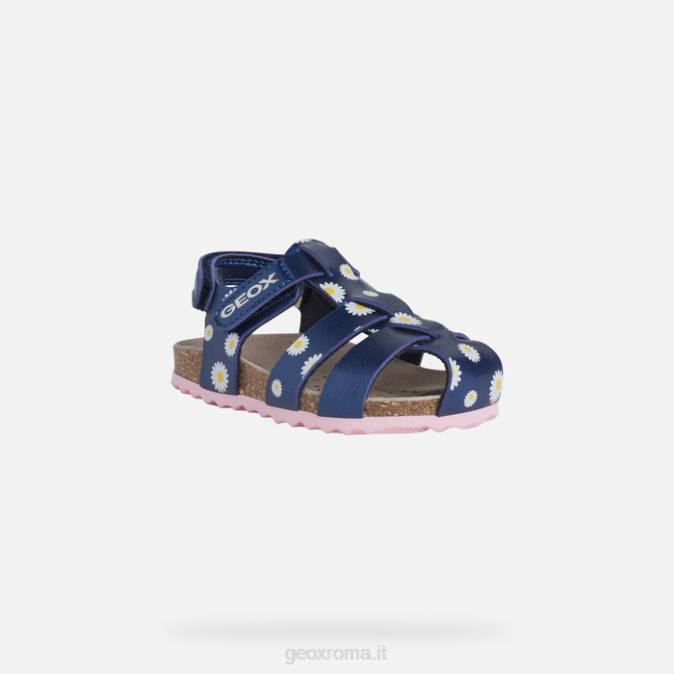 sandalo chalki bambino FX0W1534 Marina Militare Geox