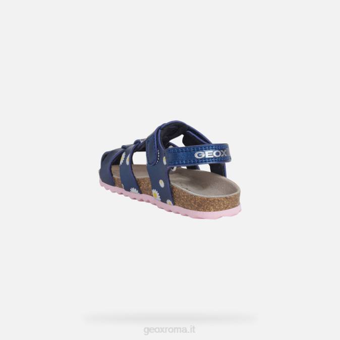 sandalo chalki bambino FX0W1534 Marina Militare Geox