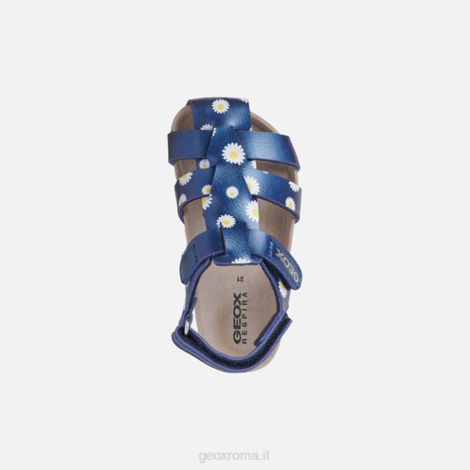 sandalo chalki bambino FX0W1534 Marina Militare Geox