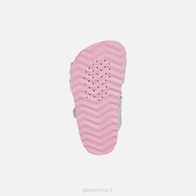 sandalo chalki bambino FX0W1550 argento/rosa Geox