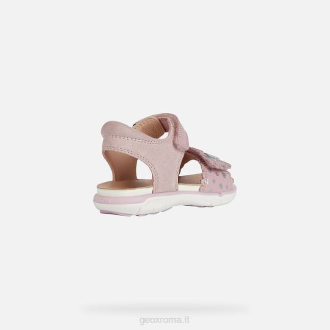 sandalo delhi bambino FX0W1521 rosa/argento Geox
