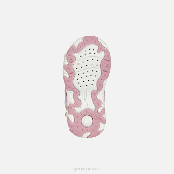 sandalo flaffee bambino FX0W1565 rosa chiaro Geox