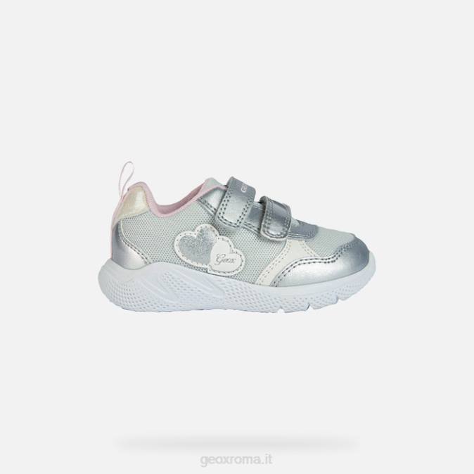 bambino sprintye FX0W1459 argento/rosa Geox