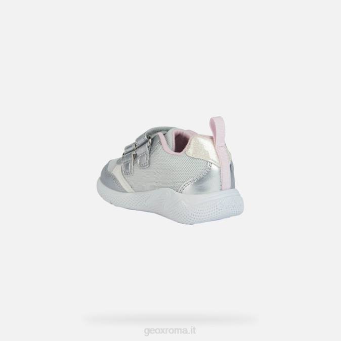 bambino sprintye FX0W1459 argento/rosa Geox