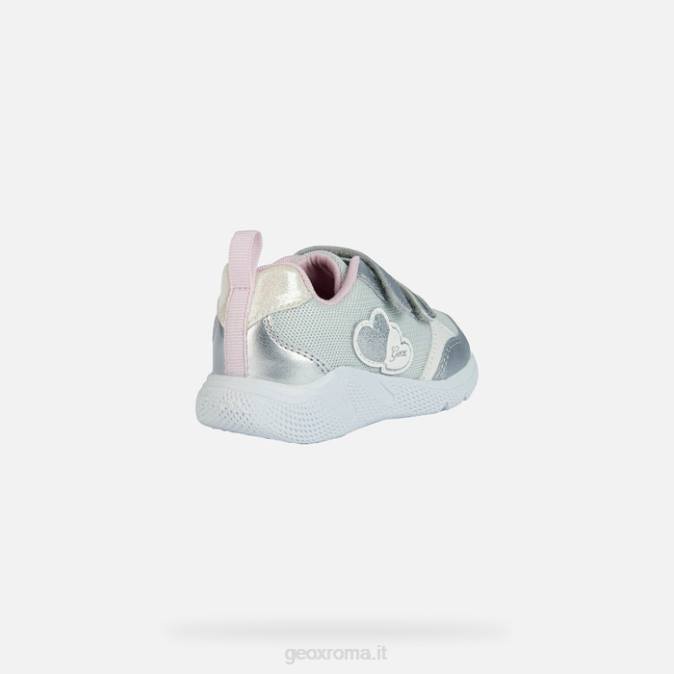 bambino sprintye FX0W1459 argento/rosa Geox