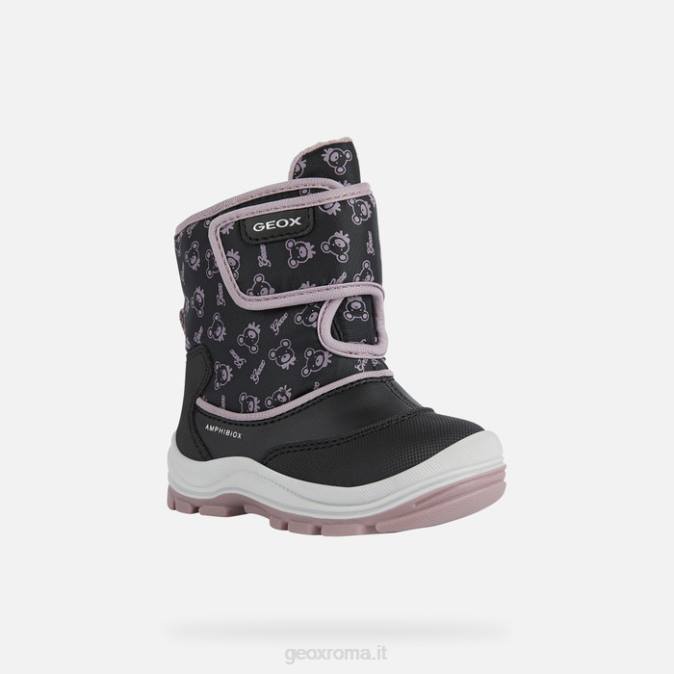 flanfil abx bambino FX0W1511 nero/rosa scuro Geox