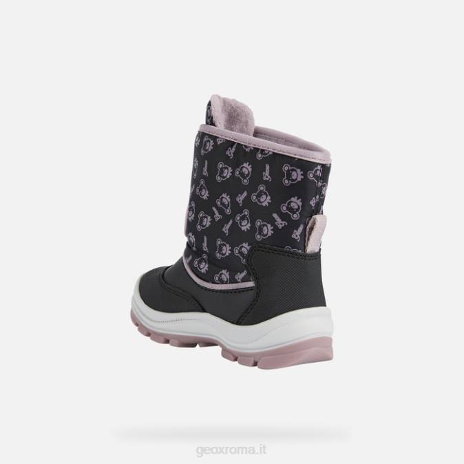 flanfil abx bambino FX0W1511 nero/rosa scuro Geox