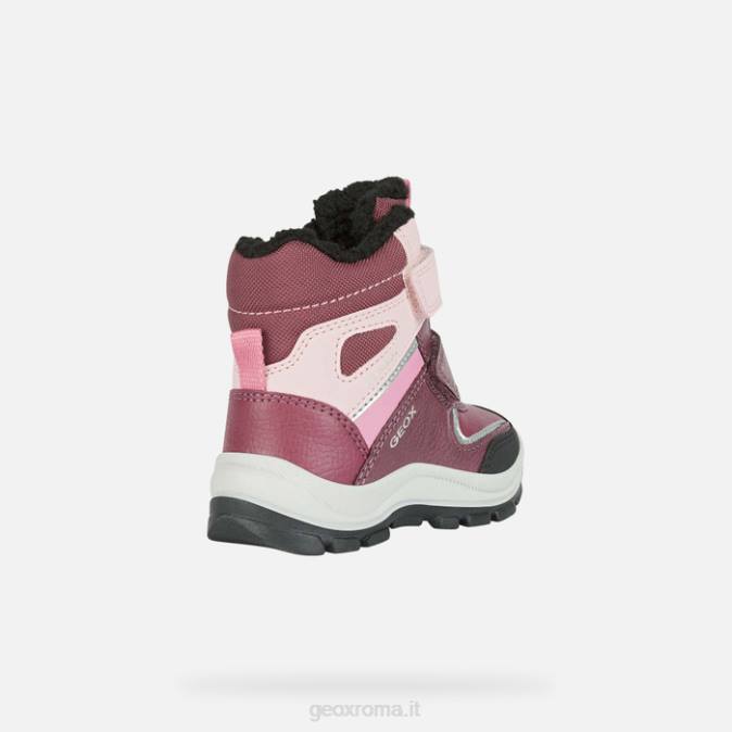 flanfil abx bambino FX0W1562 bordeaux/rosa Geox