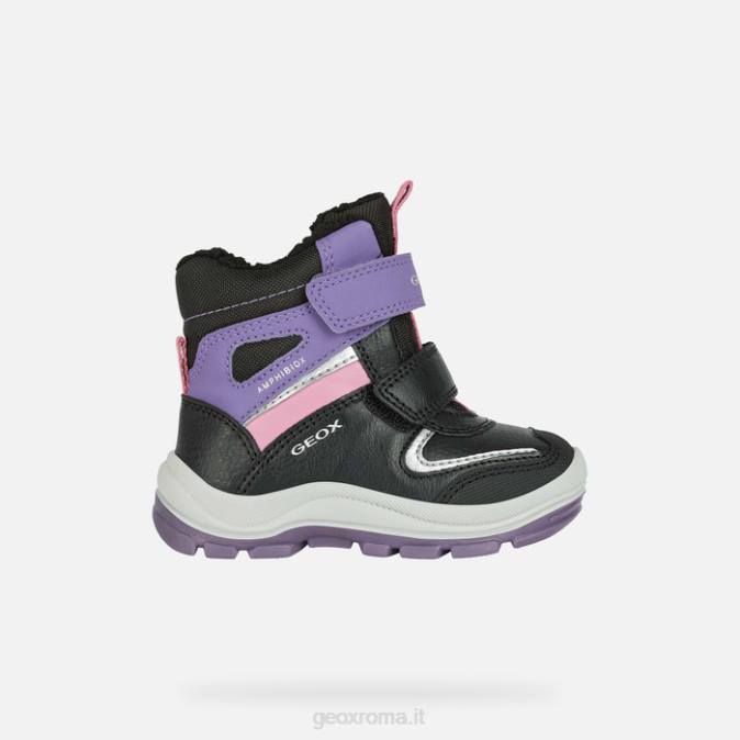 flanfil abx bambino FX0W1563 nero/viola Geox