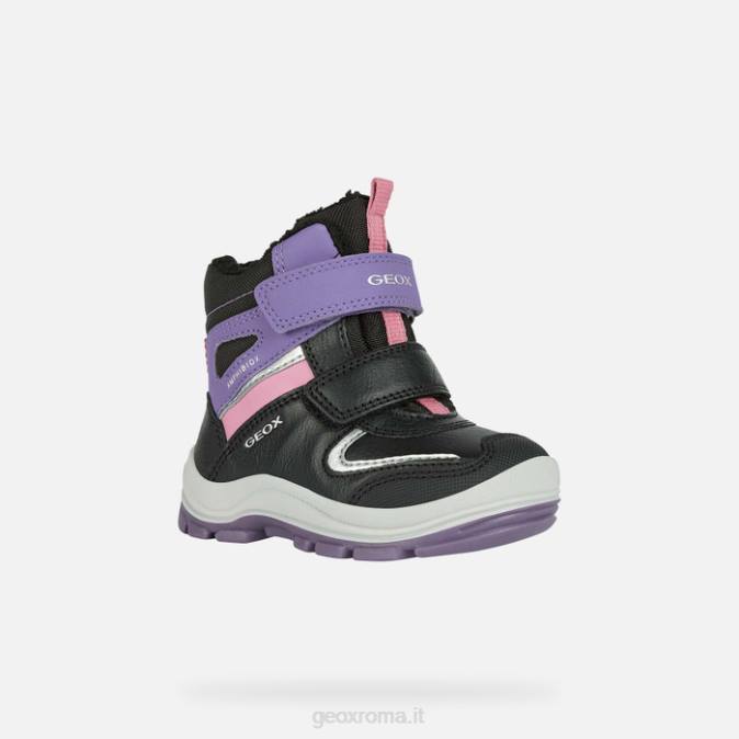 flanfil abx bambino FX0W1563 nero/viola Geox