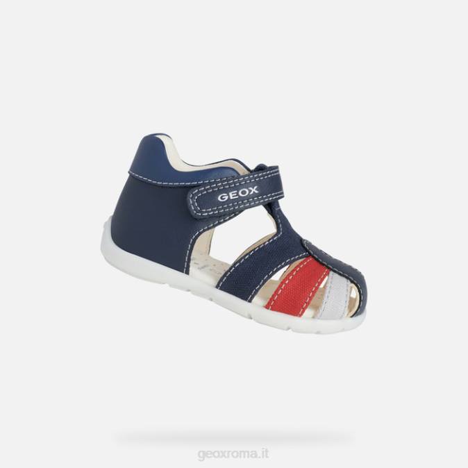 bambino eltano FX0W1484 blu scuro/rosso Geox