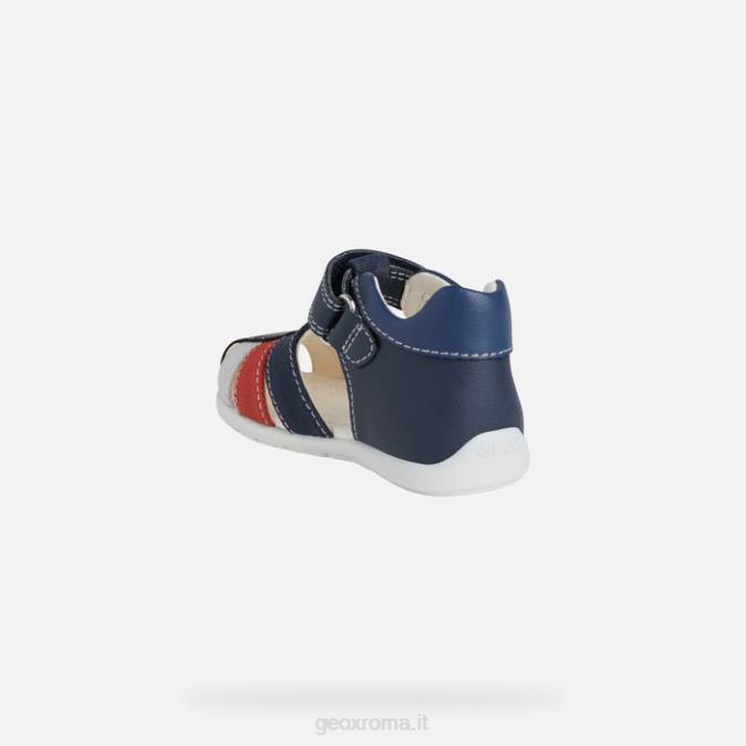 bambino eltano FX0W1484 blu scuro/rosso Geox