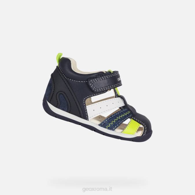 ogni bambino FX0W1610 blu navy/giallo fluo Geox