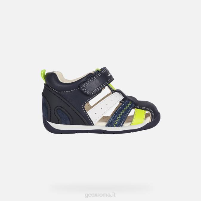 ogni bambino FX0W1610 blu navy/giallo fluo Geox