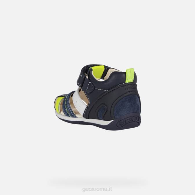 ogni bambino FX0W1610 blu navy/giallo fluo Geox