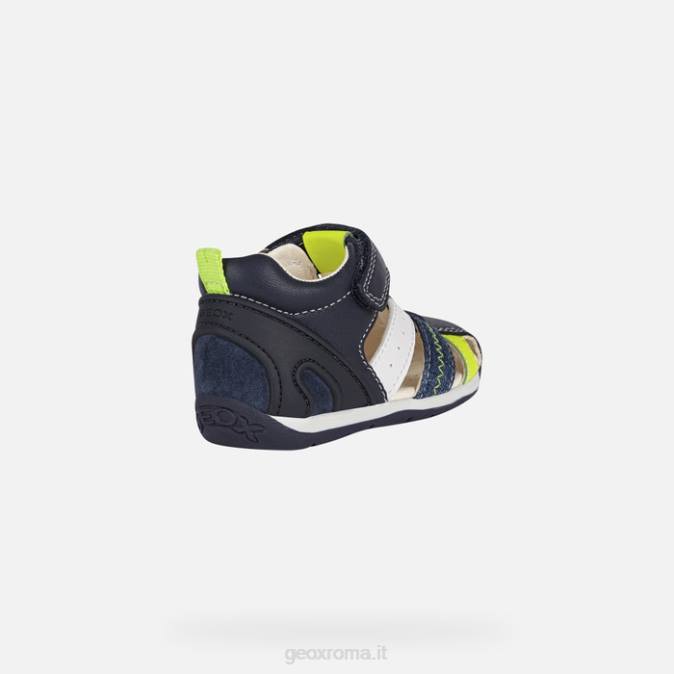 ogni bambino FX0W1610 blu navy/giallo fluo Geox