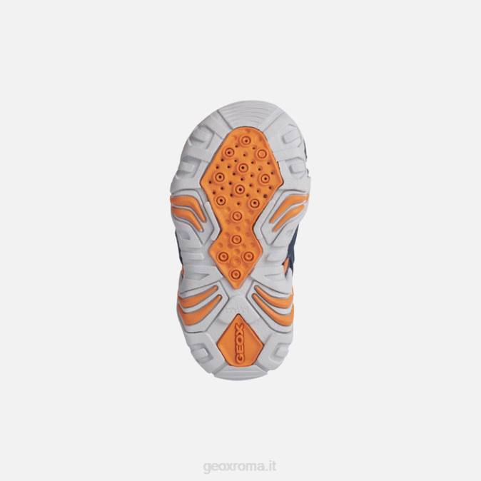 bambino kraze FX0W1448 blu marino/arancione Geox