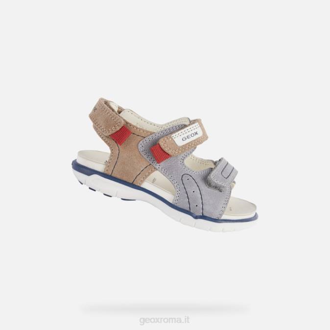 sandalo delhi bambino FX0W1629 grigio/beige Geox