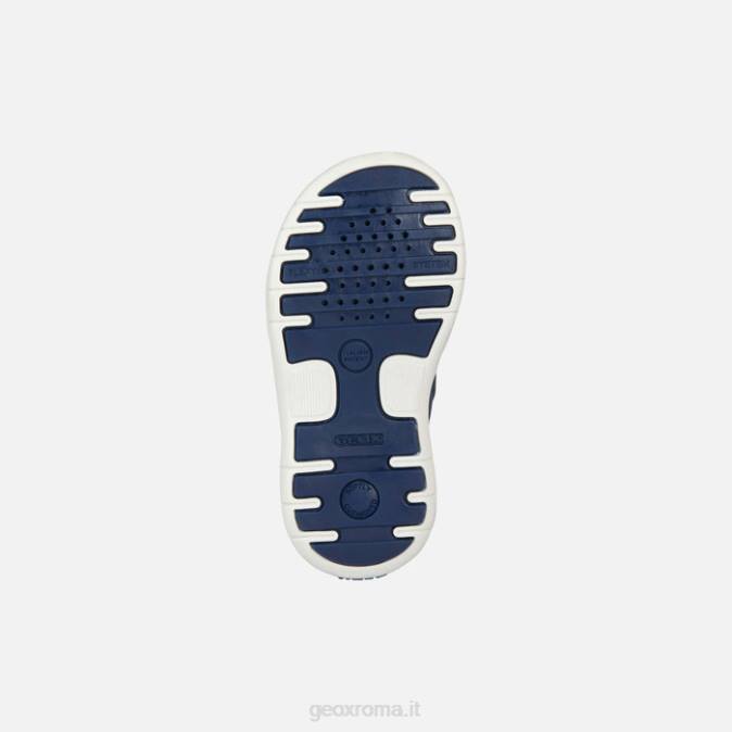 sandalo delhi bambino FX0W2018 blu navy/giallo ocra Geox