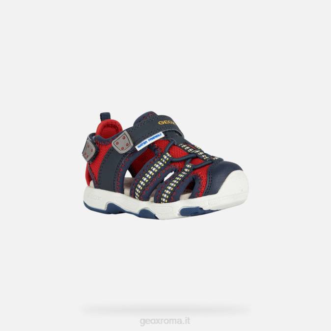sandalo multi bambino FX0W1434 rosso/blu Geox