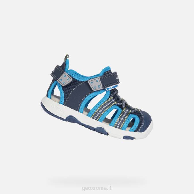 sandalo multi bambino FX0W1436 blu marino/azzurro Geox