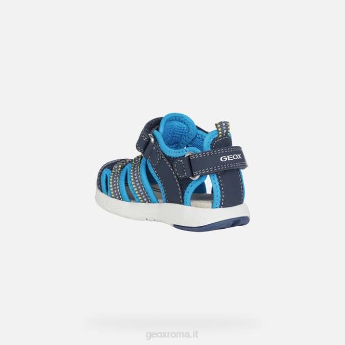 sandalo multi bambino FX0W1436 blu marino/azzurro Geox