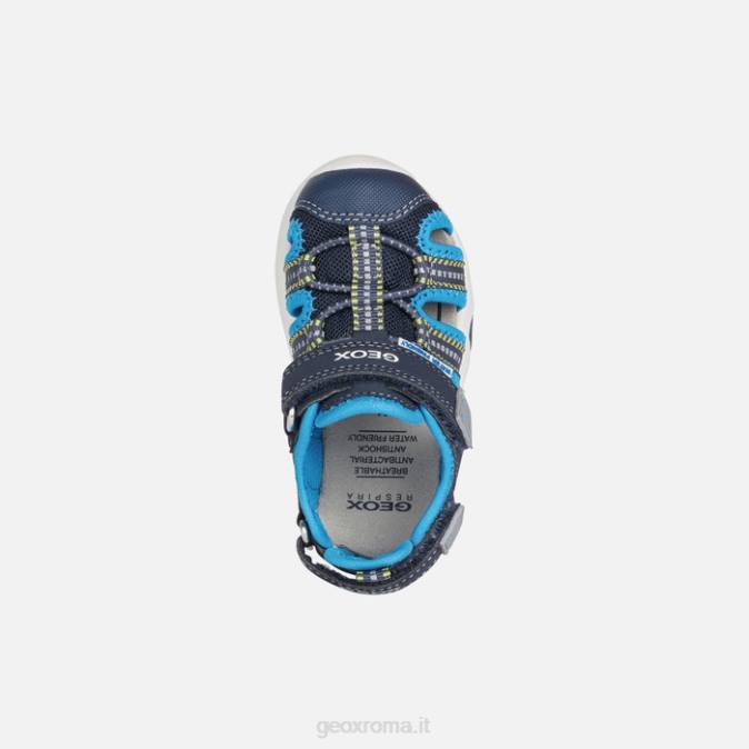 sandalo multi bambino FX0W1436 blu marino/azzurro Geox