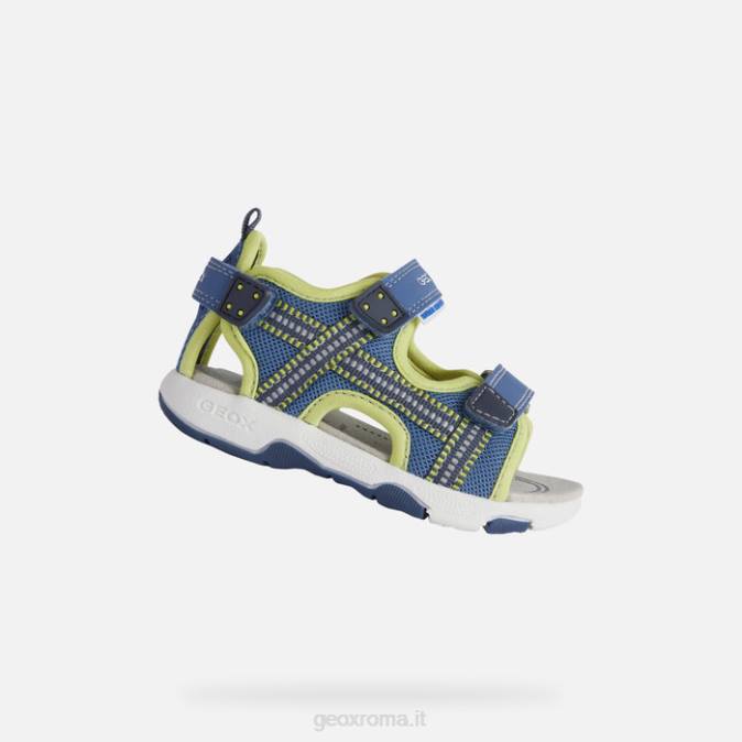 sandalo multi bambino FX0W1495 azzurro/lime Geox