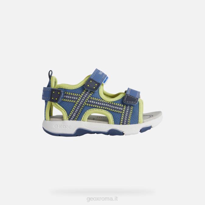 sandalo multi bambino FX0W1495 azzurro/lime Geox