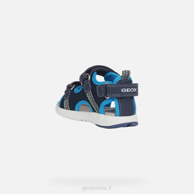 sandalo multi bambino FX0W1496 blu marino/azzurro Geox