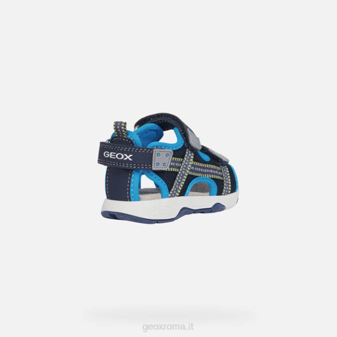 sandalo multi bambino FX0W1496 blu marino/azzurro Geox