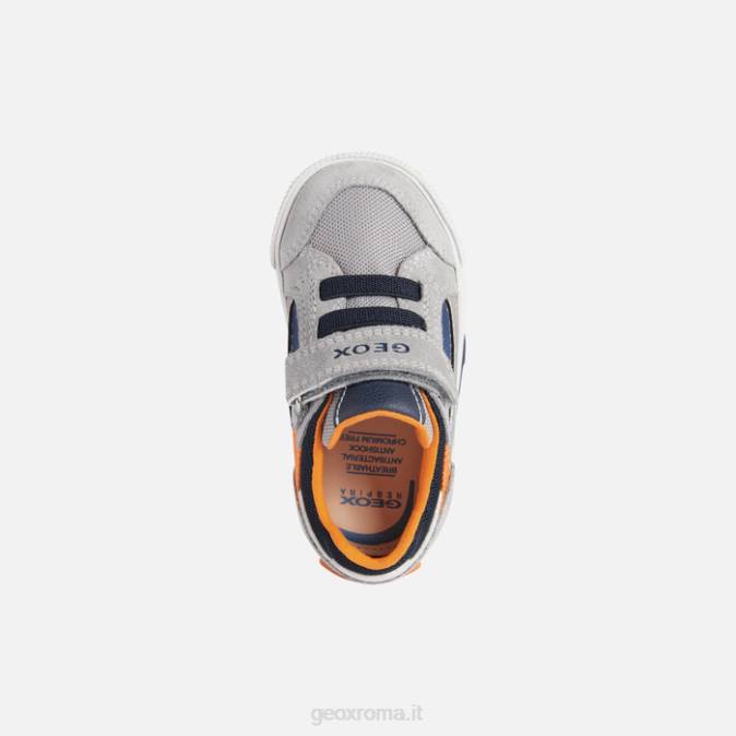 bambino Kilwi FX0W1592 grigio chiaro/arancione Geox