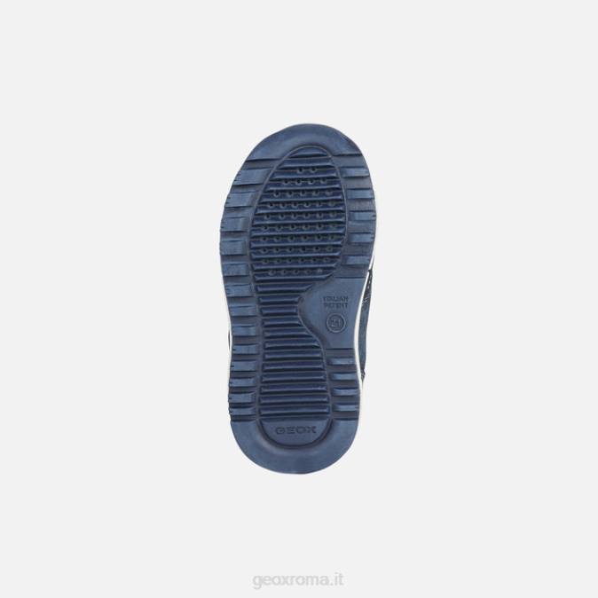 bambino alben FX0W1635 blu navy/giallo fluo Geox