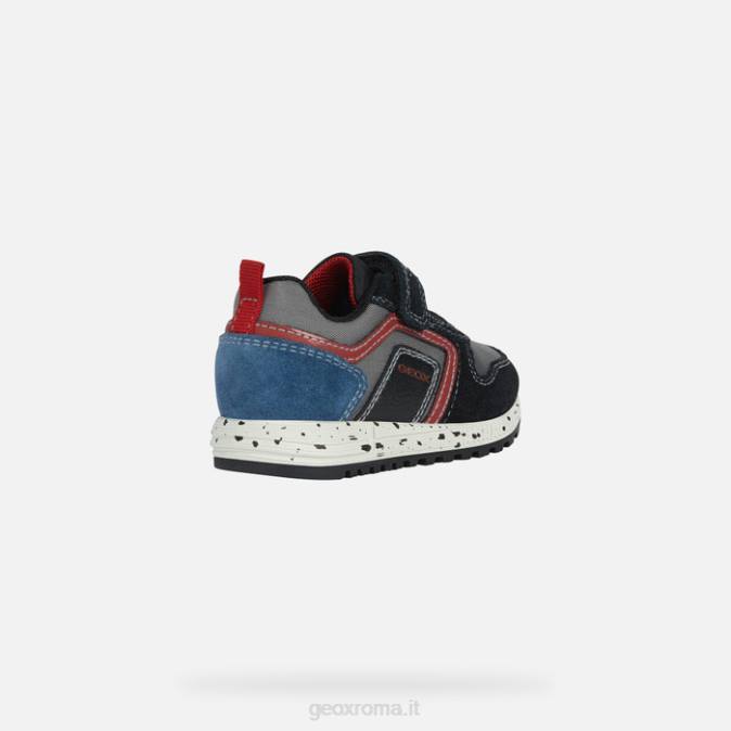 bambino alben FX0W1639 nero/rosso scuro Geox