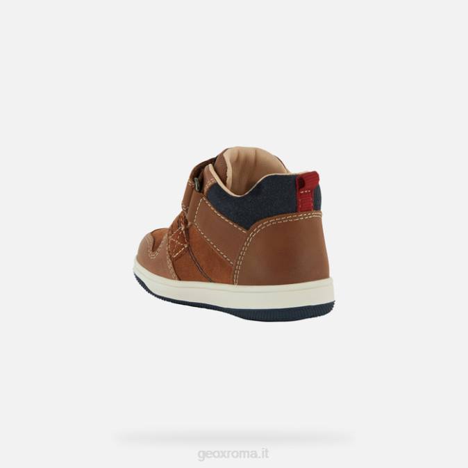 nuovo film bambino FX0W1523 lt marrone/navy Geox