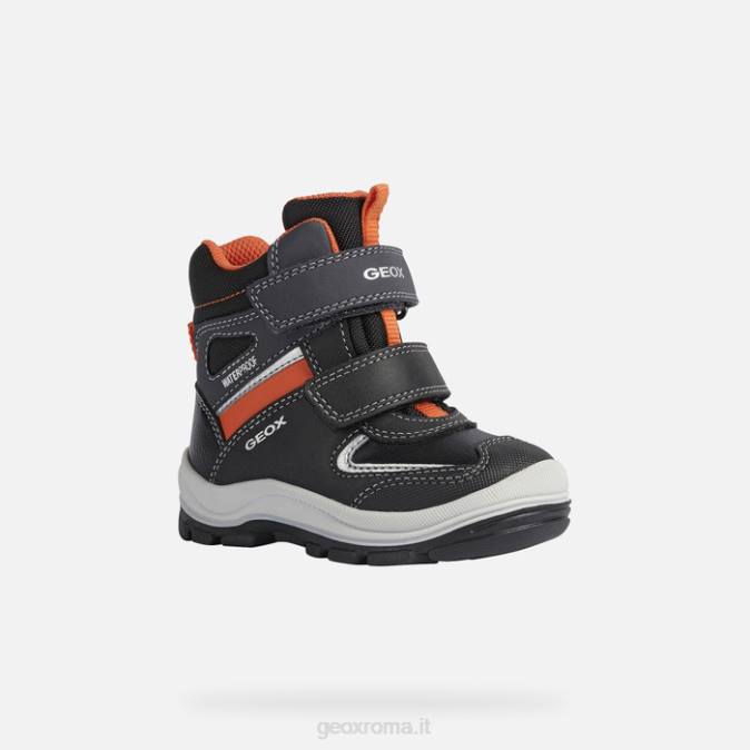 bambino flanfil FX0W1633 nero/arancione Geox