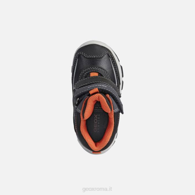 bambino flanfil FX0W1633 nero/arancione Geox