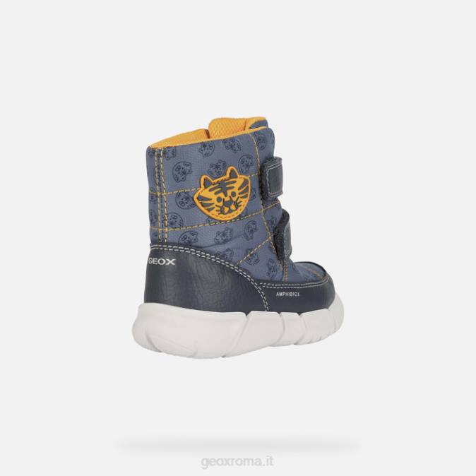 flexyper abx bambino FX0W890 avio/giallo ocra Geox