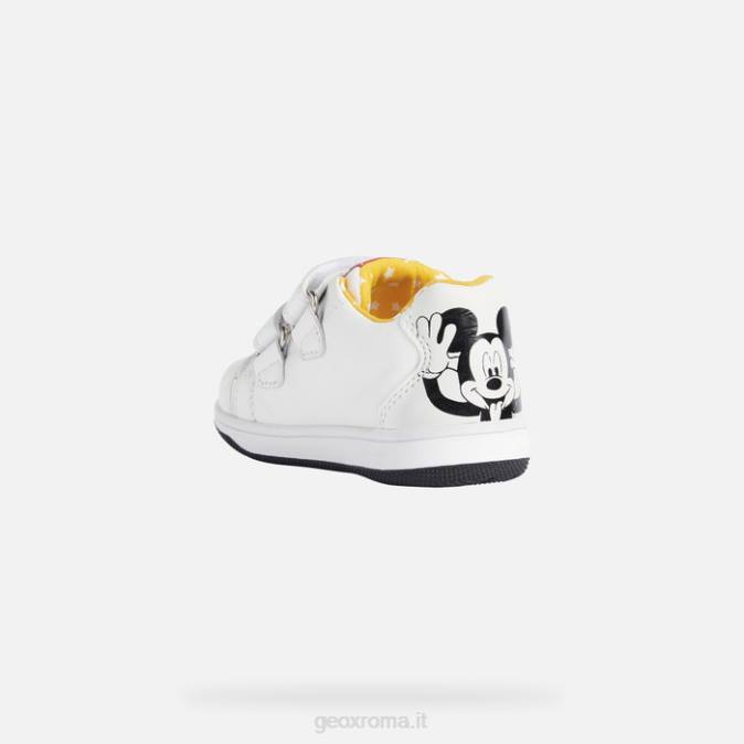 nuovo film bambino FX0W1506 bianco nero Geox