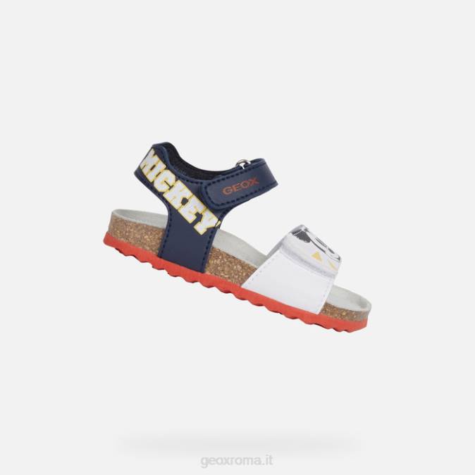 sandalo gesso bambino FX0W1644 blu marino/bianco Geox