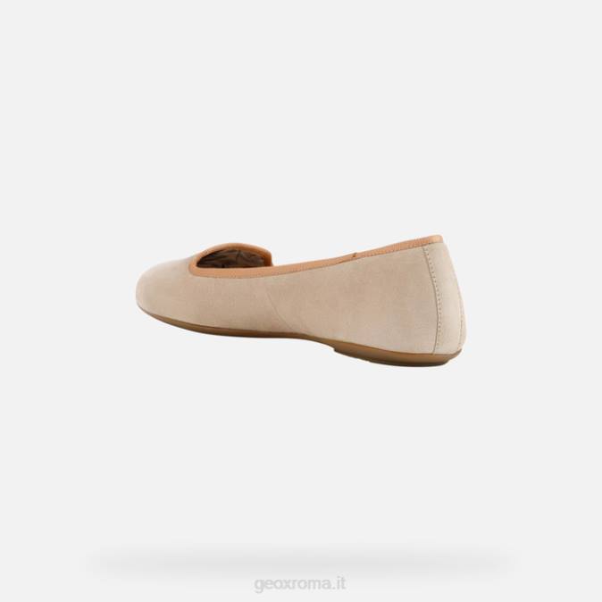 donna palmaria FX0W445 tortora chiaro/pelle scura Geox