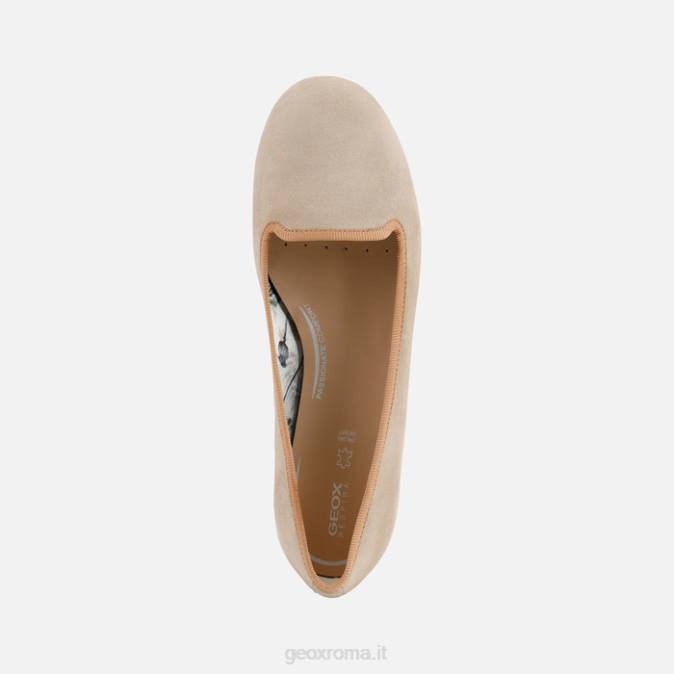 donna palmaria FX0W445 tortora chiaro/pelle scura Geox